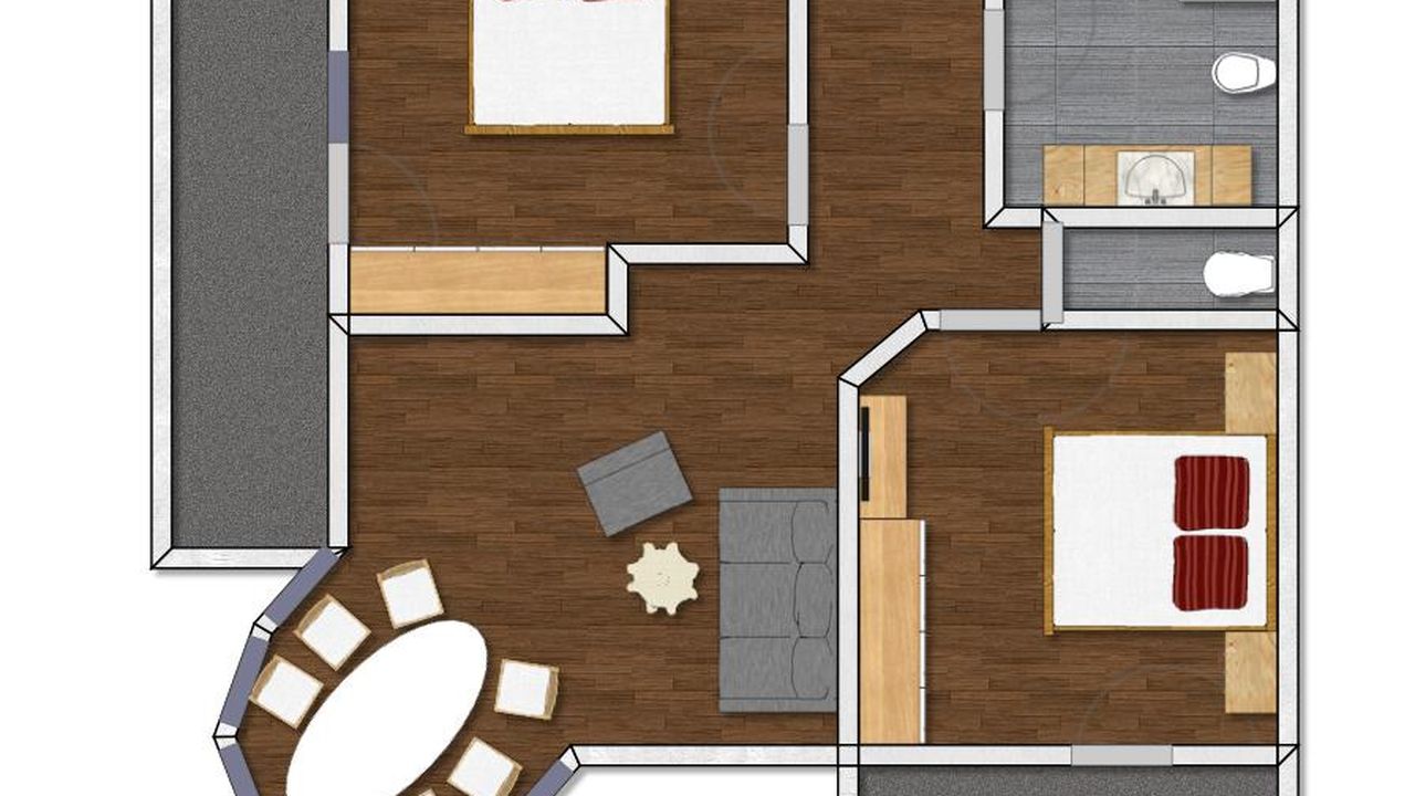 Skizze Typ 3 Variante Eck Appartement Skizze Typ 3 Variante Eck Appartement